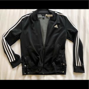 Black Adidas track jacket with logo